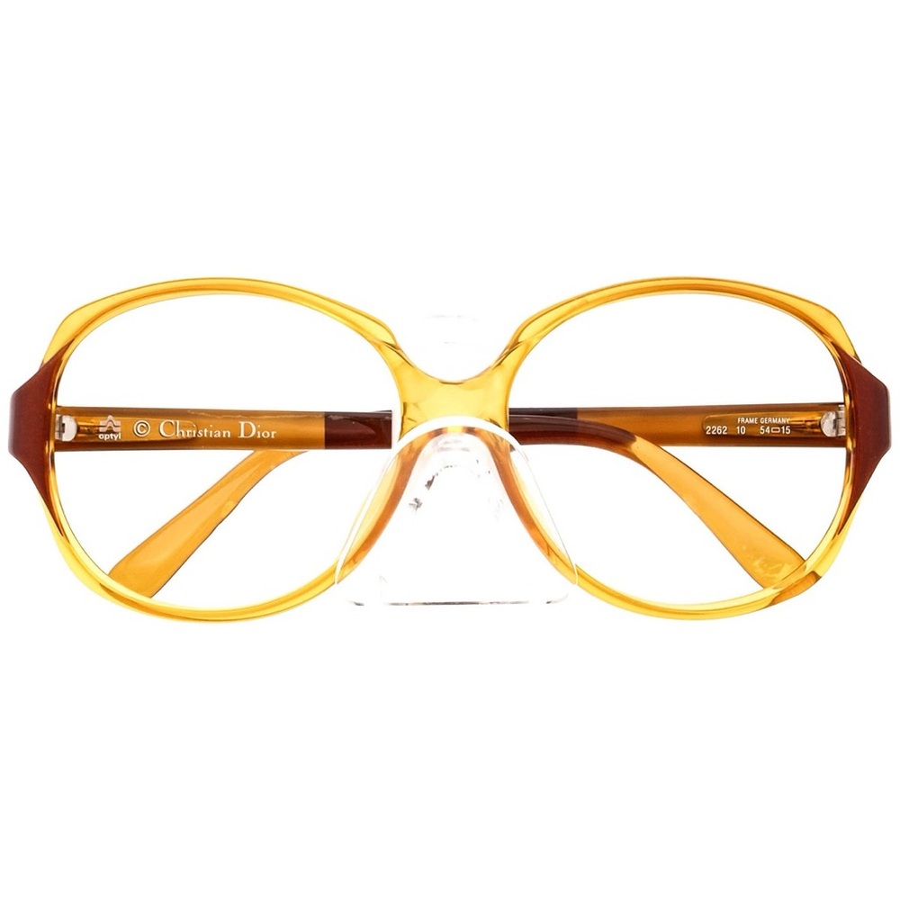 Dior Women's Amber and Brown Glasses